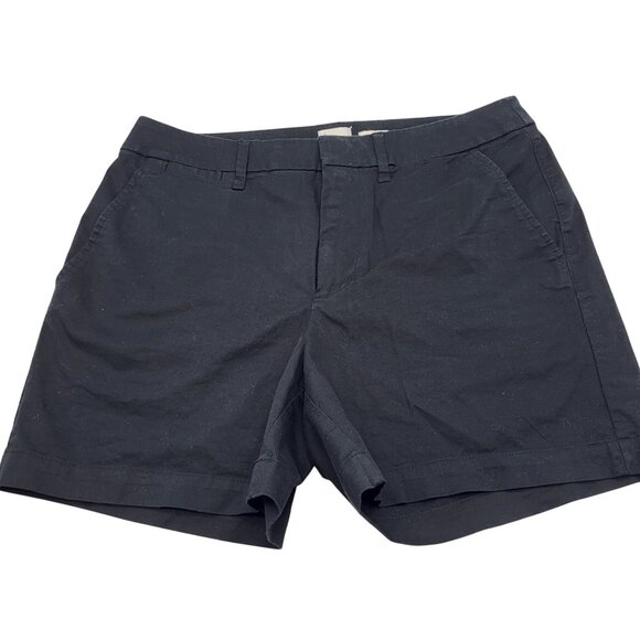 a new day Womens SZ 4 Stretch Black Flat Front Chino Shorts Target - Picture 1 of 8
